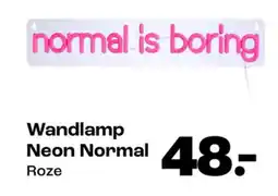 Kwantum Wandlamp Neon Normal aanbieding
