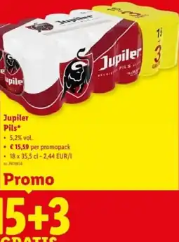 Lidl Jupiler pils 5.2% vol aanbieding