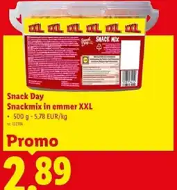 Lidl Snack Day Snackmix in emmer XXL aanbieding