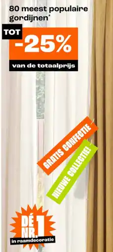 Kwantum 80 meest populaire gordijnen aanbieding