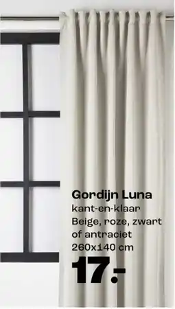 Kwantum Gordijn Luna aanbieding