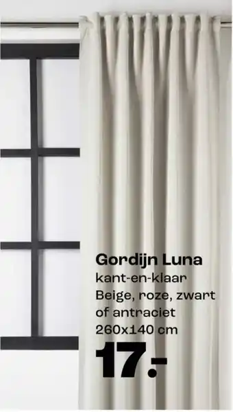 Kwantum Gordijn Luna aanbieding