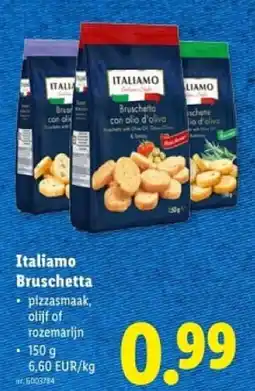 Lidl Italiamo Bruschetta aanbieding