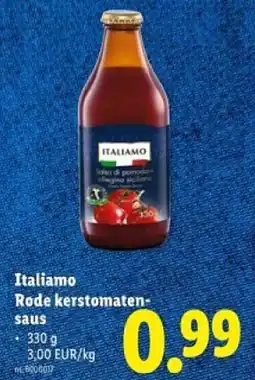 Lidl Italiamo Rode kerstomatensaus aanbieding