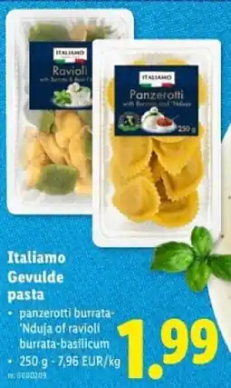 Lidl Italiamo Gevulde pasta aanbieding