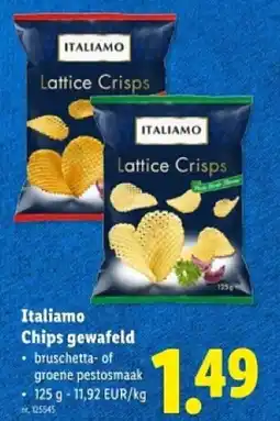 Lidl Italiamo Chips gewafeld aanbieding