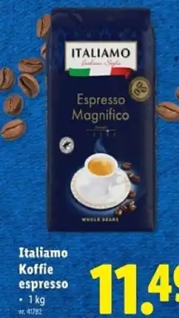 Lidl Italiamo Koffie espresso aanbieding