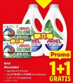 Lidl Ariel Wasmiddel aanbieding