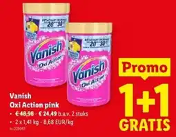 Lidl Vanish Oxi Action pink aanbieding
