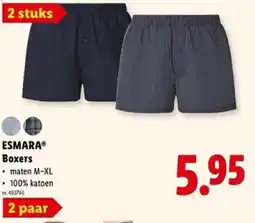 Lidl Esmara boxers aanbieding