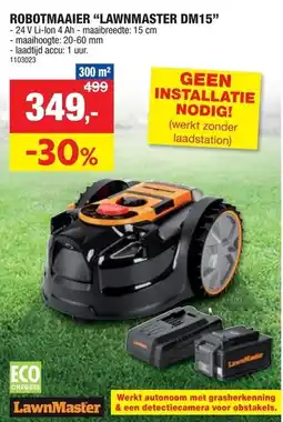 Hubo Robotmaaier "lawnmaster dm15" aanbieding