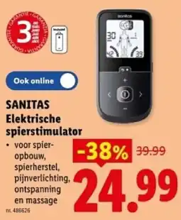 Lidl Sanitas elektrische spierstimulator aanbieding