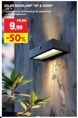 Hubo Solar muurlamp "up & down" aanbieding