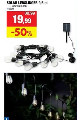 Hubo Solar ledslinger 9,5 m aanbieding
