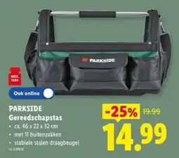 Lidl Parkside gereedschapstas aanbieding
