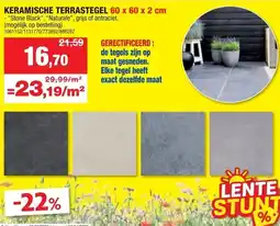 Hubo Keramische terrastegel aanbieding