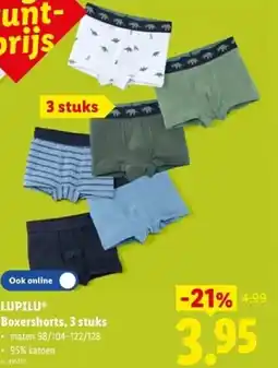 Lidl Lupilu boxershorts aanbieding