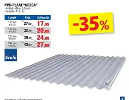 Hubo Pvc-plaat greca aanbieding