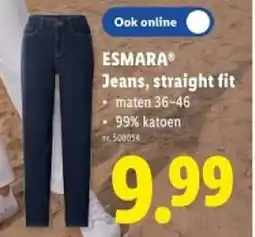 Lidl Esmara Jeans, straight fit aanbieding