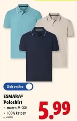 Lidl Esmara poloshirt aanbieding