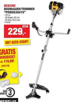 Hubo Benzine bosmaaier/trimmer "powxg30415" aanbieding