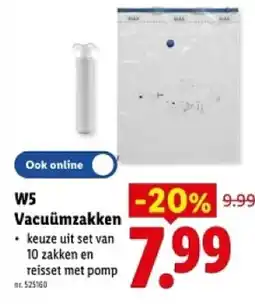 Lidl W5 Vacuümzakken aanbieding
