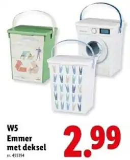 Lidl W5 Emmer met deksel aanbieding