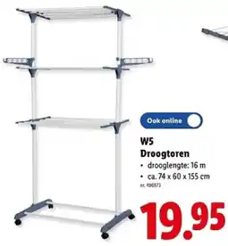 Lidl W5 Droogtoren aanbieding
