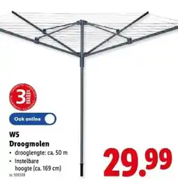 Lidl W5 Droogmolen aanbieding