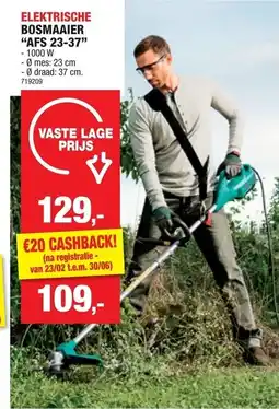 Hubo Elektrische bosmaaier "afs 23-37" aanbieding