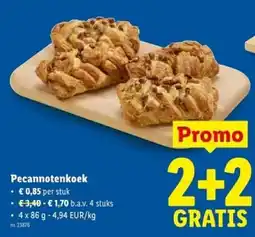 Lidl Pecannotenkoek aanbieding