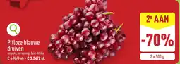 ALDI Pitloze blauwe druiven aanbieding