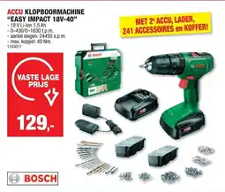 Hubo Accu klopboormachine "easy impact 18v-40" aanbieding