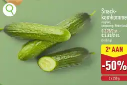 ALDI Snack komkommers aanbieding