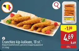 ALDI Crunchies kip-kalkoen aanbieding