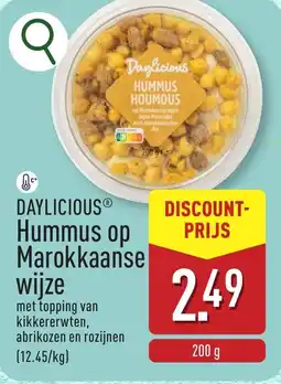 ALDI Daylicious Hummus op Marokkaanse wijze aanbieding