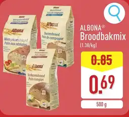 ALDI Albona broodbakmix aanbieding