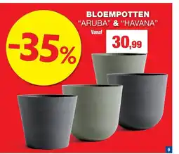 Hubo Bloempotten aruba & havana aanbieding