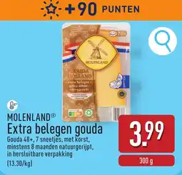 ALDI Molenland Extra belegen gouda aanbieding
