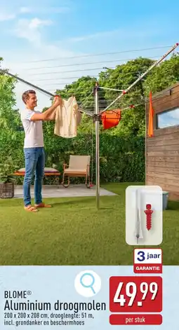 ALDI Blome aluminium droogmolen aanbieding
