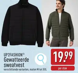 ALDI Up2fashion gewatteerde sweatvest aanbieding