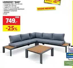 Hubo Loungeset bari aanbieding