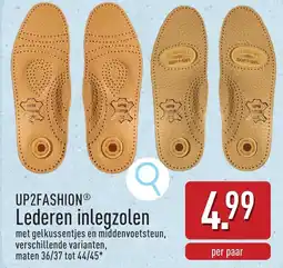 ALDI Up2fashion lederen inlegzolen aanbieding