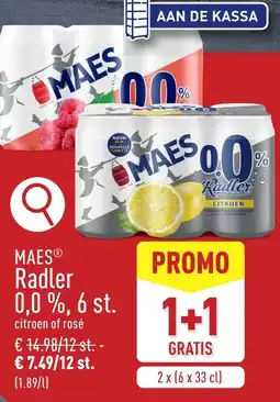 ALDI Maes radler 0,0 % aanbieding