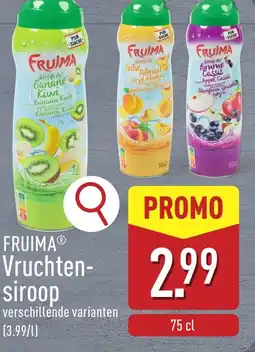ALDI Fruima vruchtensiroop aanbieding