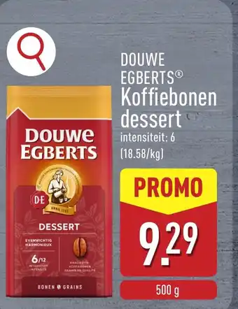 ALDI Douwe egberts koffiebonen dessert aanbieding