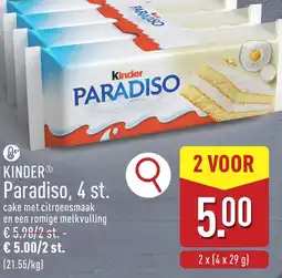 ALDI Kinder paradiso aanbieding
