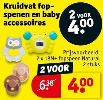 Kruidvat Fopspeen natural aanbieding