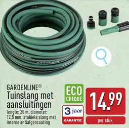 ALDI Gardenline Tuinslang met aansluitingen aanbieding