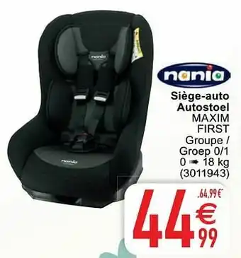 Cora Siège-auto autostoel maxim first aanbieding